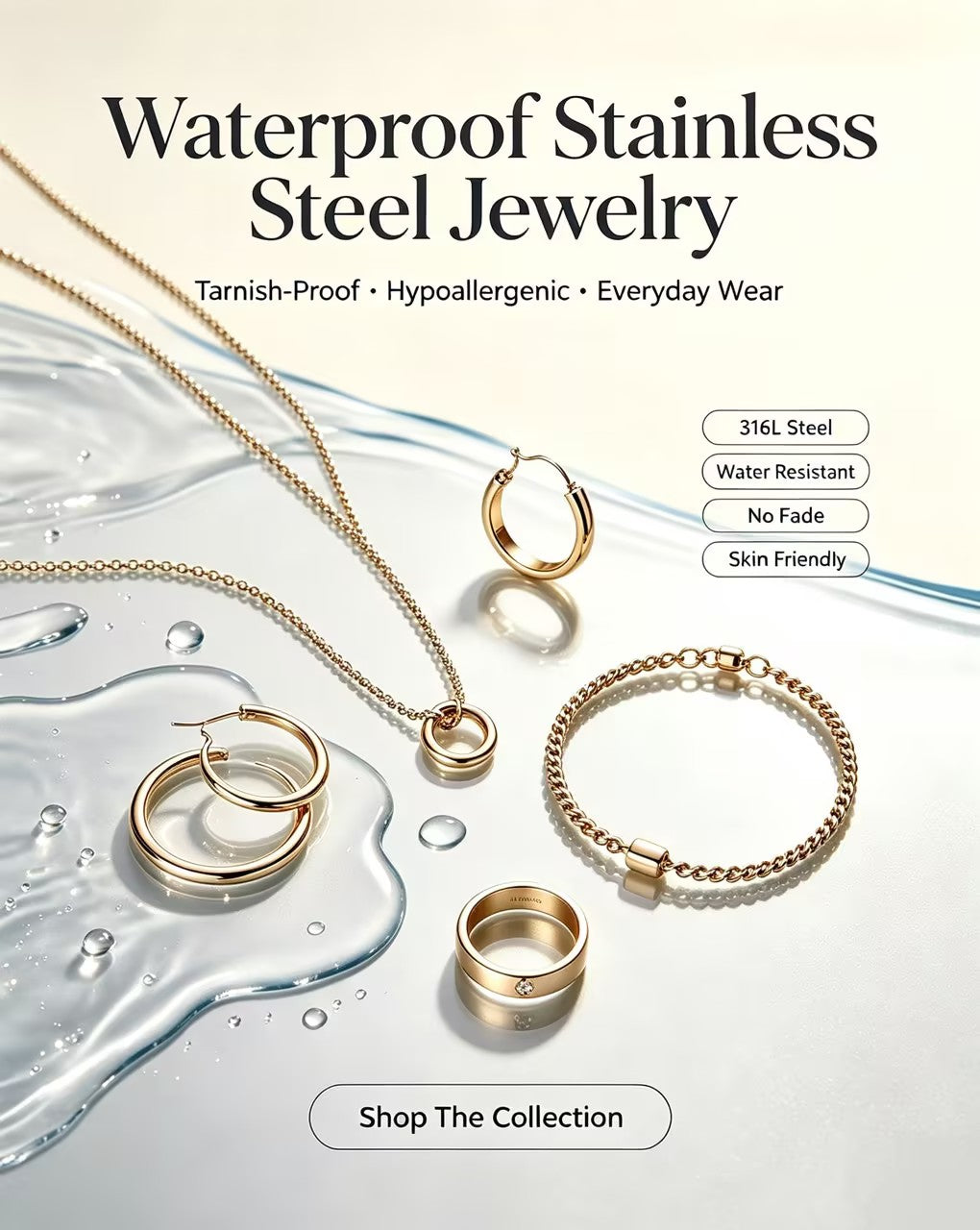 Waterproof Stainless Steel Jewelry: Ultimate Guide to Tarnish-Proof Everyday Wear